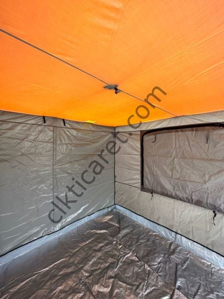 CLK 3x3 30mm Katlanır Portatif Gazebo Kamp Çadır Turuncu