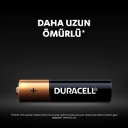 Duracell Alkalin İnce Kalem Pil (AAA) 4 Lü Kartela