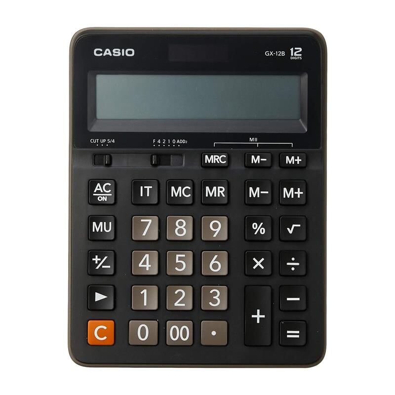 Casio GX-12B Masaüstü Hesap Makinesi 12 Hane