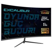 CASPER 23,8'' Excalibur Game Monitör Curved 200HZ 1ms (HDMI+Display)(M.E238FHD-G)