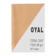 Oyal Kraft Torba Zarf 17 cm x 25 cm (17x25) 90 Gr 50'li Paket