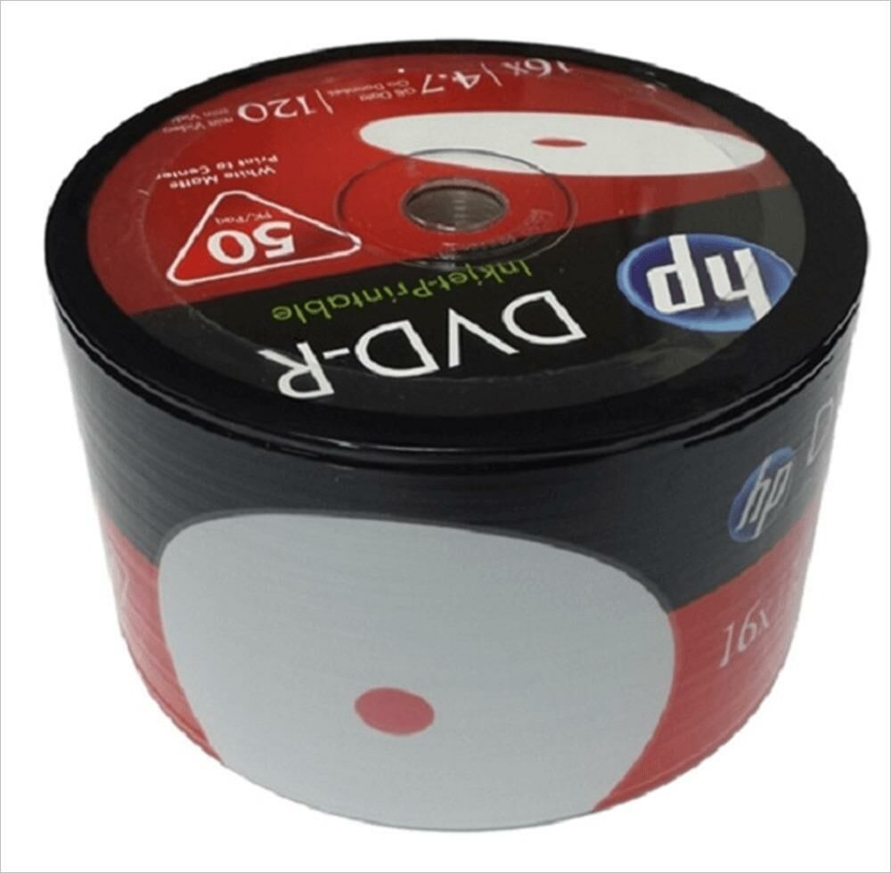 HP DVD-R 16X Inkjet Printable 4,7GB 50'Li Spindle