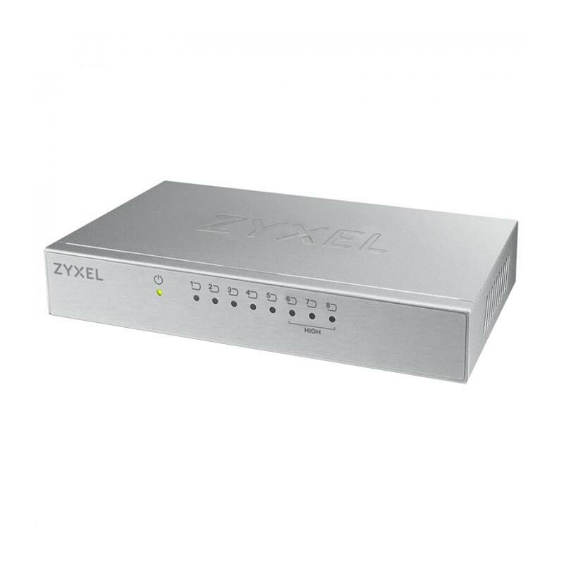 Zyxel ES-108A V3 8 Port 10/100 Mbps Switch Metal Kasa