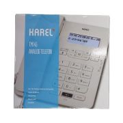 Karel TM145 Ekranlı Masaüstü Analog Telefon, Beyaz