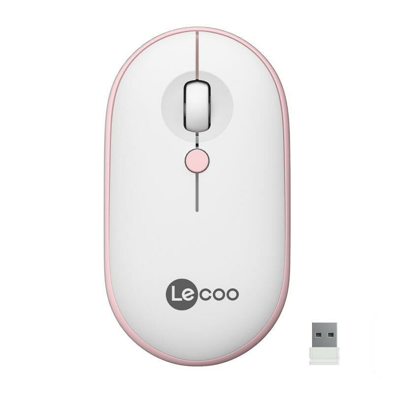 Lenovo Lecoo WS212 Kablosuz Mouse Beyaz & Pembe
