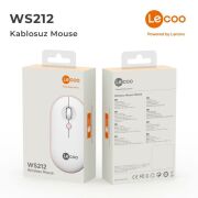 Lenovo Lecoo WS212 Kablosuz Mouse Beyaz & Pembe