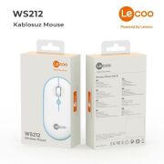 Lenovo Lecoo WS212 Kablosuz Mouse Beyaz & Mavi