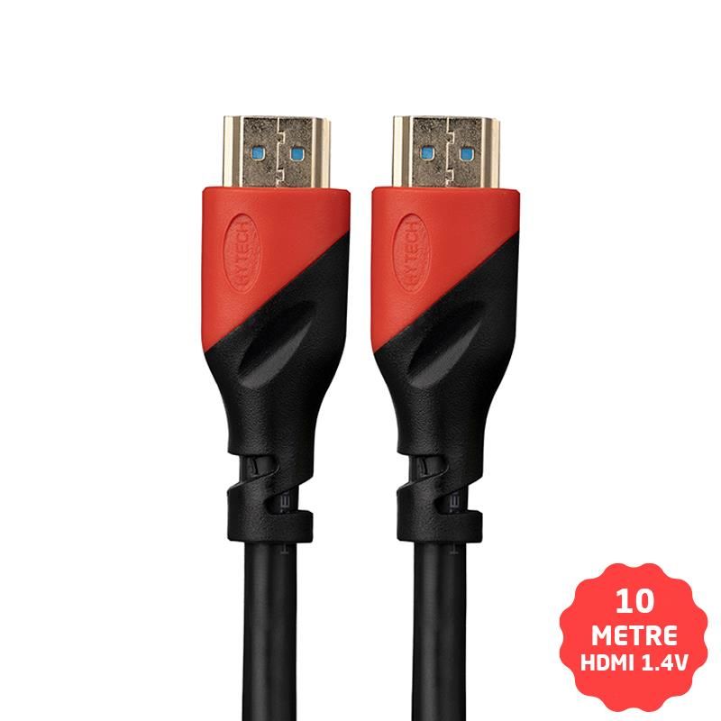 Hytech HDMI Kablo 1.4V 3D Altın Uçlu 10 Metre