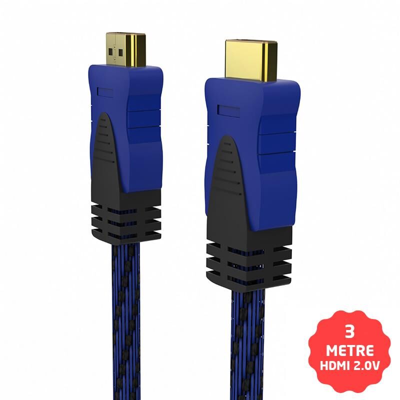 Inca HDMI Kablo 2.0V 4K Altın Uçlu 3 Metre