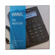 Karel TM145 Ekranlı Masaüstü Analog Telefon, Siyah