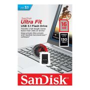 Sandisk 16GB Ultra Fit USB 3.1 Flash Bellek Siyah, Mini