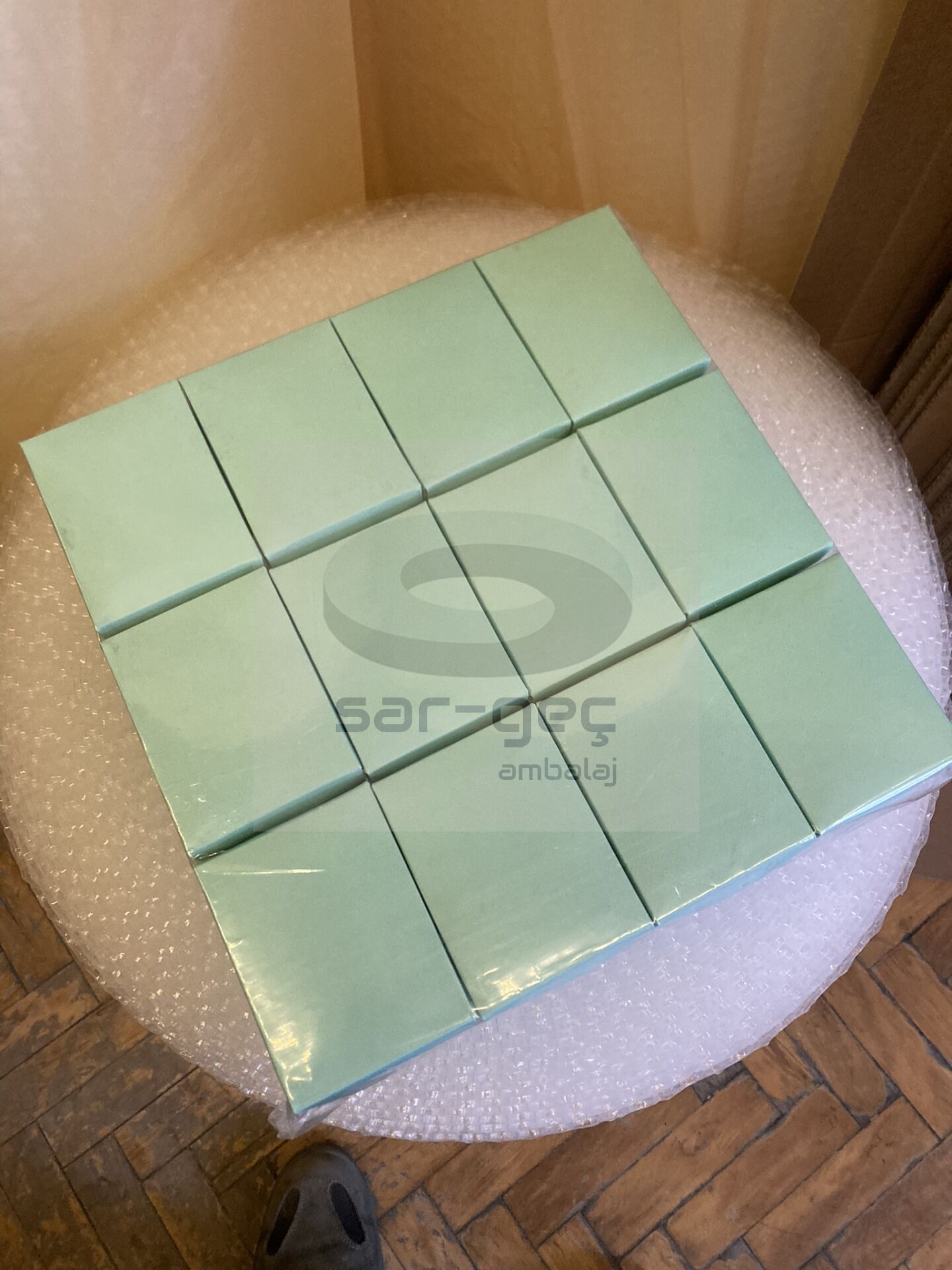 Set Kutusu - Mint / Su Yeşili Renk 6x8x3cm (24 Adet)