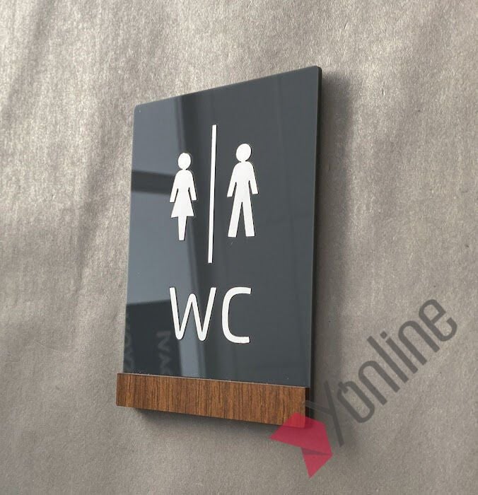 Wooden Serisi Minimal WC Levhası