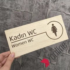 Meşe Serisi Natural WC Yönlendirme Seti