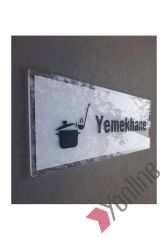 Crystal Serisi Yemekhane Kapı Isimliği