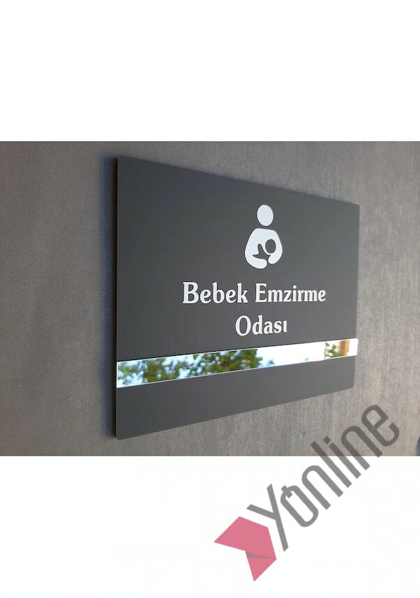 Soft Seri Bebek Emzirme Odası Kapı İsimliği