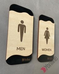 Meşe Serisi Kadın ve Erkek WC Seti