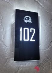 Diamond Style Serisi Işıklı Otel Kapı Numarası