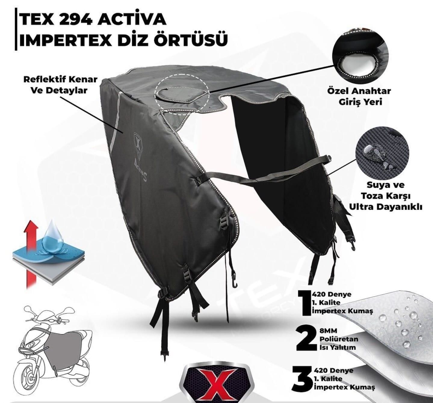 XBYC 294 Honda Activa S İmpertex Rüzgarlık Kalın Kumaş Motosiklet Diz Koruma Örtüsü