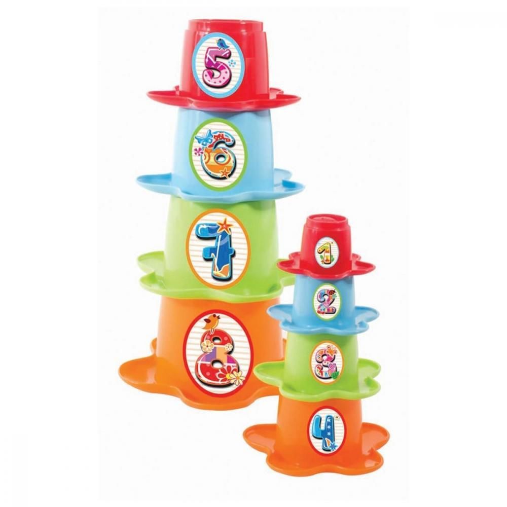 Furkan Toys Babies 3 İn 1 Papatya Kule Zeka Geliştirici oyuncak