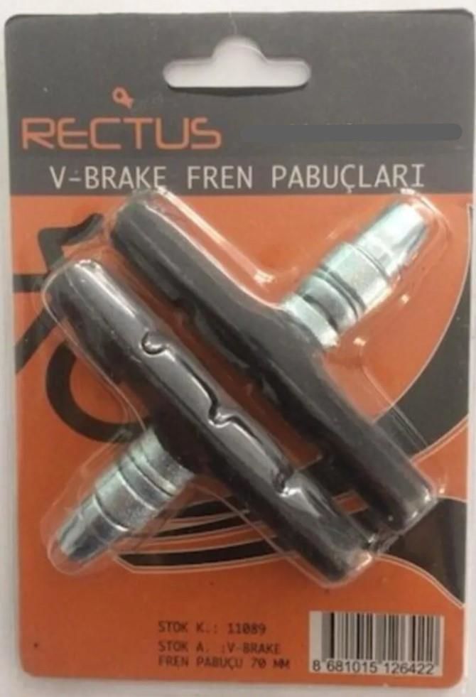 V-Brake Fren Pabucu 70 mm 1 Takım 2 Adet Sağ Sol Yüksek Performans Fren Papucu