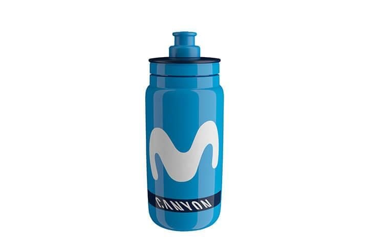 Elite Matara - Suluk Fly Team Movistar 550 Ml BPA İçermez Bisiklet Matarası Mavi