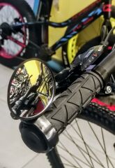 Xbyc 4018 Gidon Bağlantılı Ayna 360 Derece Dönen Geniş Açılı Mini Bisiklet Scooter Ayna Dikiz Aynası