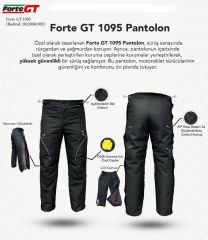 Forte Gt 1095 Yandan Fermuarlı 4 Mevsim Korumalı Motosiklet Pantolonu M Beden