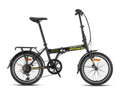 Kron Fold 4.0 20'' MTB Unisex V Fren 7 Vites Katlanabilir Bisiklet Siyah Sarı Gri