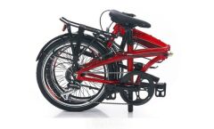 Carraro Flexi 108 V-Fren 20''Jant 8 Vites 32 Kadro Katlanır Bisiklet Kırmızı Siyah