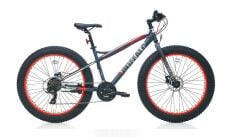 Carraro 26 Jant Fat Bike Bisiklet Buffalo 21 Vites Mekanik Disk Fren Antrasit Kırmızı Gümüş