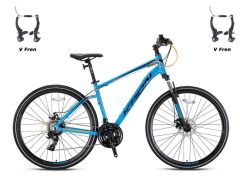 Kron TX100 28 Jant Trekking 18 Kadro V-Fren Şehir Bisikleti Mavi Turuncu