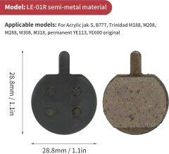 XBYC BLT-4 Onvo,Xiaomi,Scoowy Scooter Uyumlu Yüksek Performans Bisiklet Disk Fren Balatası