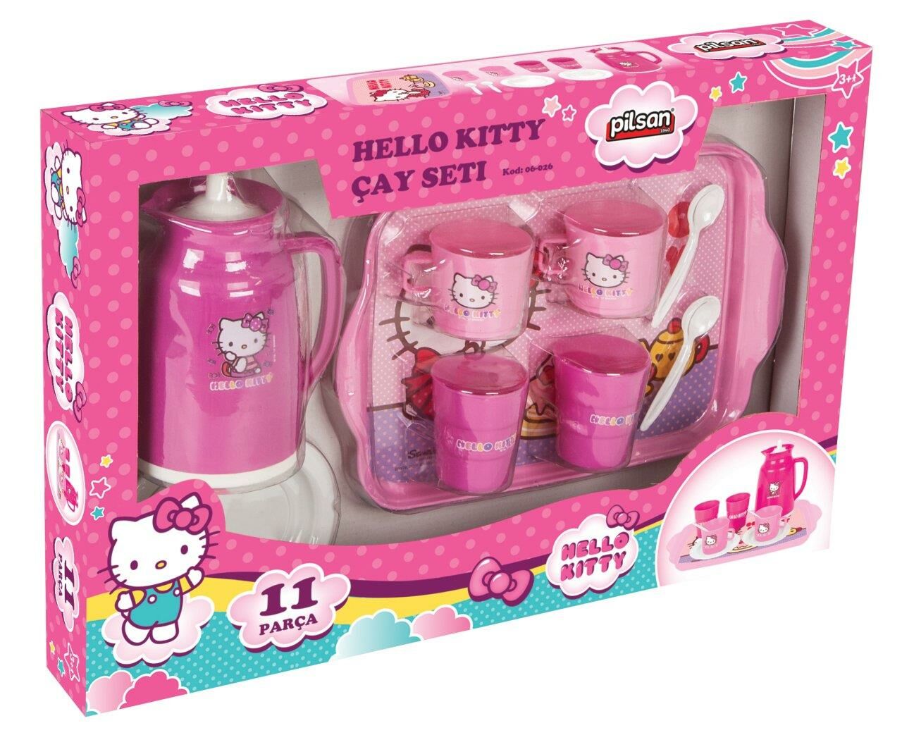 PİLSAN Hello Kitty Çay Seti LİSANLI ÇAY SETİ 11 PARÇA KUTULU