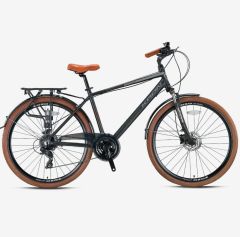 Kron CX 300 28'' Jant Şehir Bisikleti Man 18' Kadro 24 Vites HD Füme Gri Kahverengi