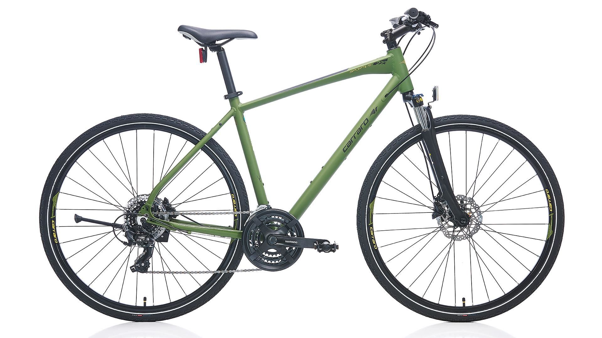 Carraro Sportive 223 28'' Jant 21 Vites 51 Kadro HD Şehir Bisikleti Haki Yeşili Siyah Sarı