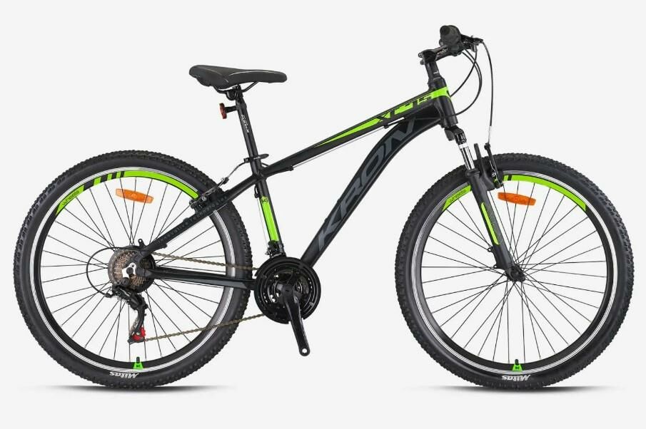 Kron XC 75 27.5'' Jant Dağ Bisikleti 17 Kadro V-Fren 21 Vites Dağ Bisikleti Siyah Neon Sarı