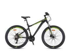 Kron XC 100 27.5'' Jant MTB 19 Kadro Hidrolik Disk 21 Vites Dağ Bisikleti Siyah Neon Sarı