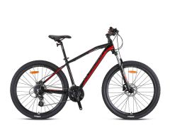 Kron XC 150 HD 27.5'' Jant MTB 17 Kadro 24 Vites Dağ Bisikleti Siyah Kırmızı Füme