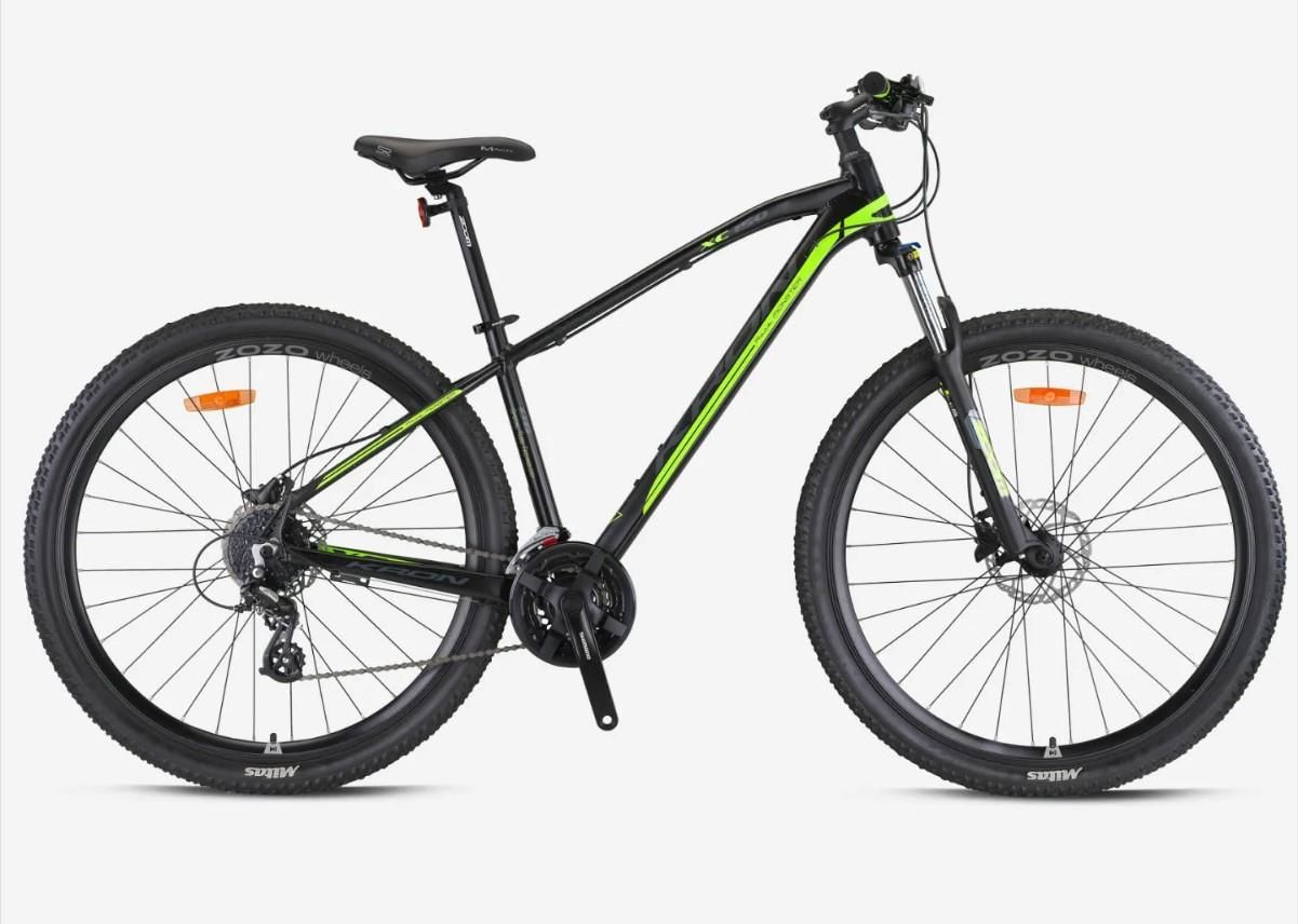 Kron XC 150 HD 27.5'' Jant 17' Kadro 24 Vites Dağ Bisikleti Mat Siyah Neon Sarı Füme