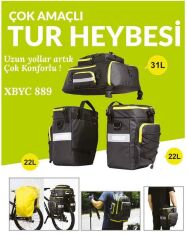 XBYC 889 FORTE GT 889 BİSİKLET TUR HEYBESİ 75 LT. 3 in 1