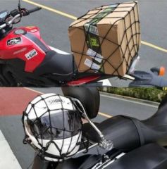 Motosiklet Kask Ve Bagaj Filesi Plastik Kancalı File 35X35 Cm Yeşil