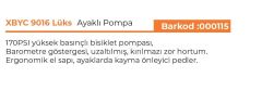 XBYC 9016 LÜX BÜYÜK AYAKLI POMPA 170PSI yüksek basınçlı Bisiklet Motosiklet Scooter POMPA