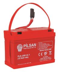 Pilsan 12 Volt 7 Amper Akü Kısa Kablo Pilsan 12v 7ah orjinal akü