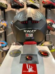 Sway Xbyc 865 Full Face Güneş Gözlüklü Kapalı Motosiklet Kaskı M Beden Mat Siyah