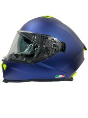Sway Xbyc 865 Full Face Güneş Gözlüklü Kapalı Motosiklet Kaskı M Beden Mat Mavi