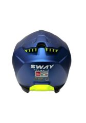 Sway Xbyc 865 Full Face Güneş Gözlüklü Kapalı Motosiklet Kaskı M Beden Mat Mavi