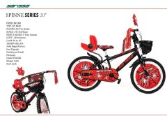 Sarissa Spinne 20 Jant 6 ve 10 Yaş Çocuk Bisikleti Kırmızı + Yan Destek Tekeri