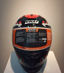 Sway Xbyc 817 Full Face Güneş Vizörlü Kapalı Motosiklet Kaskı M Beden Kırmızı