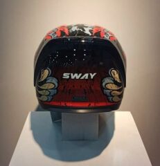 Sway Xbyc 817 Full Face Güneş Vizörlü Kapalı Motosiklet Kaskı M Beden Kırmızı